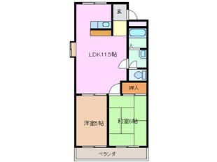 高茶屋駅 徒歩15分 2階の物件間取画像